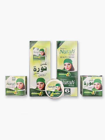 Husn-e-Nurah Herbal Beauty Cream | Avocado for All Skin Types (12 Pcs)