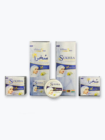 Sukhra Beauty Cream | 3X Fairness Plan | Brightens in 5 Days (12 Pcs)