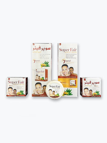 Super Fair Beauty Cream | 7 Days Formula with Aloe Vera & Avocado (12 Pcs)