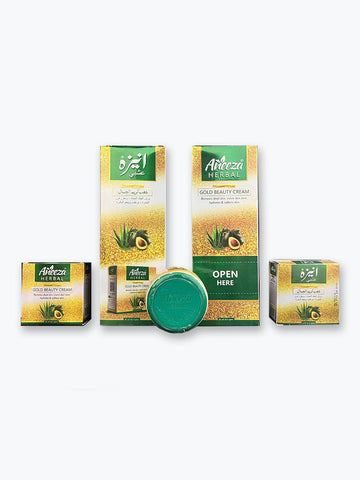 Aneeza Herbal Gold Beauty Cream | Hydrates & Softens Skin with Avocado (12 Pcs)
