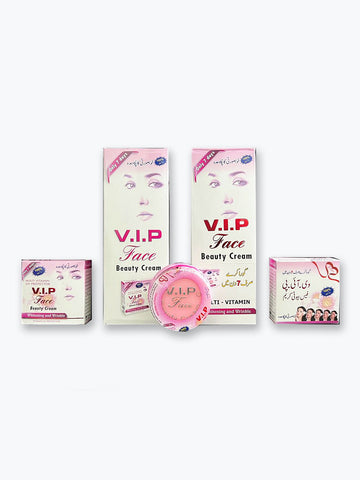 V.I.P Face Beauty Cream | Whitening, Anti-Wrinkle & Multi-Vitamin Formula (12 Pcs)