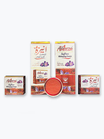 Aneeza Saffron Whitening Cream | With Saffron & Milk Protein (12 Pcs)