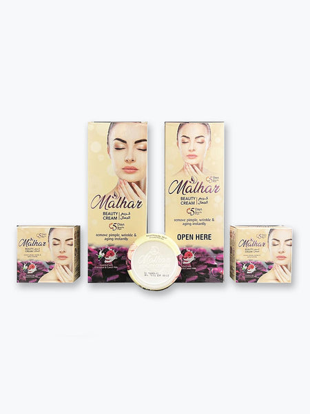 Malhar Beauty Cream | 5-Day Solution to Remove Pimple, Wrinkle & Aging Instantly (12 Pcs)