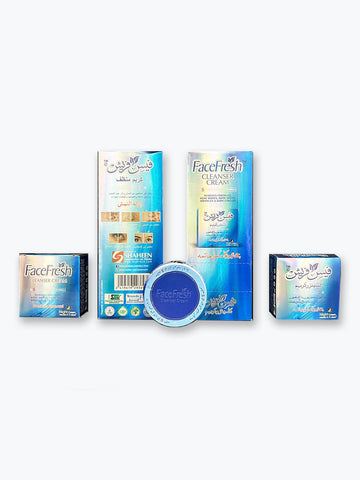 Face Fresh Cleanser Cream | 5-in-1 Formula for Freckles, Acne & Dark Circles (12 Pcs)