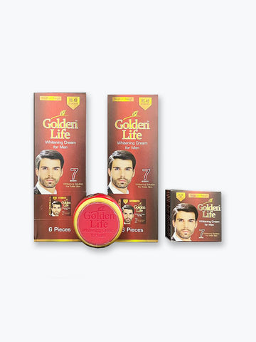 Golden Life Whitening Cream for Men | 7 Action Whitening Solution (12 Pcs)