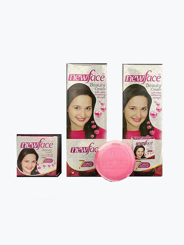 Newface Beauty Cream: Extra Whitening Strength Formula - Visible Results in 7 Days (12 Pcs)